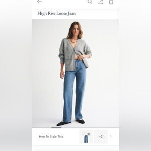 Abercrombie & Fitch loose high rise Jeans
